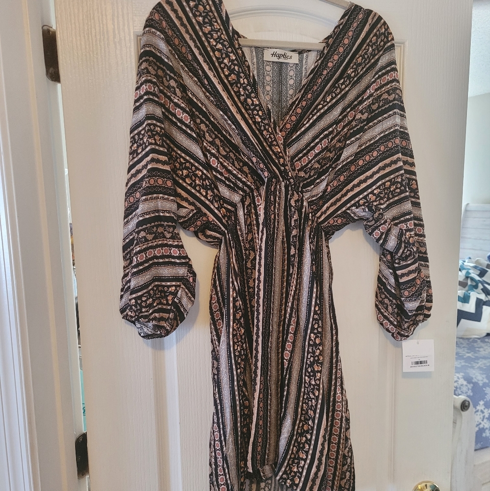 NWT Haptics Boho Striped Dress size M